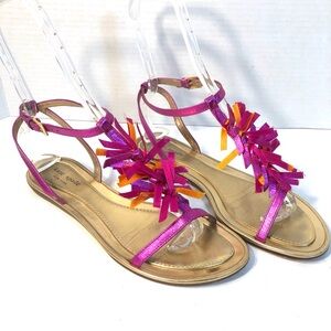 Kate Spade Pink and Orange Sandals